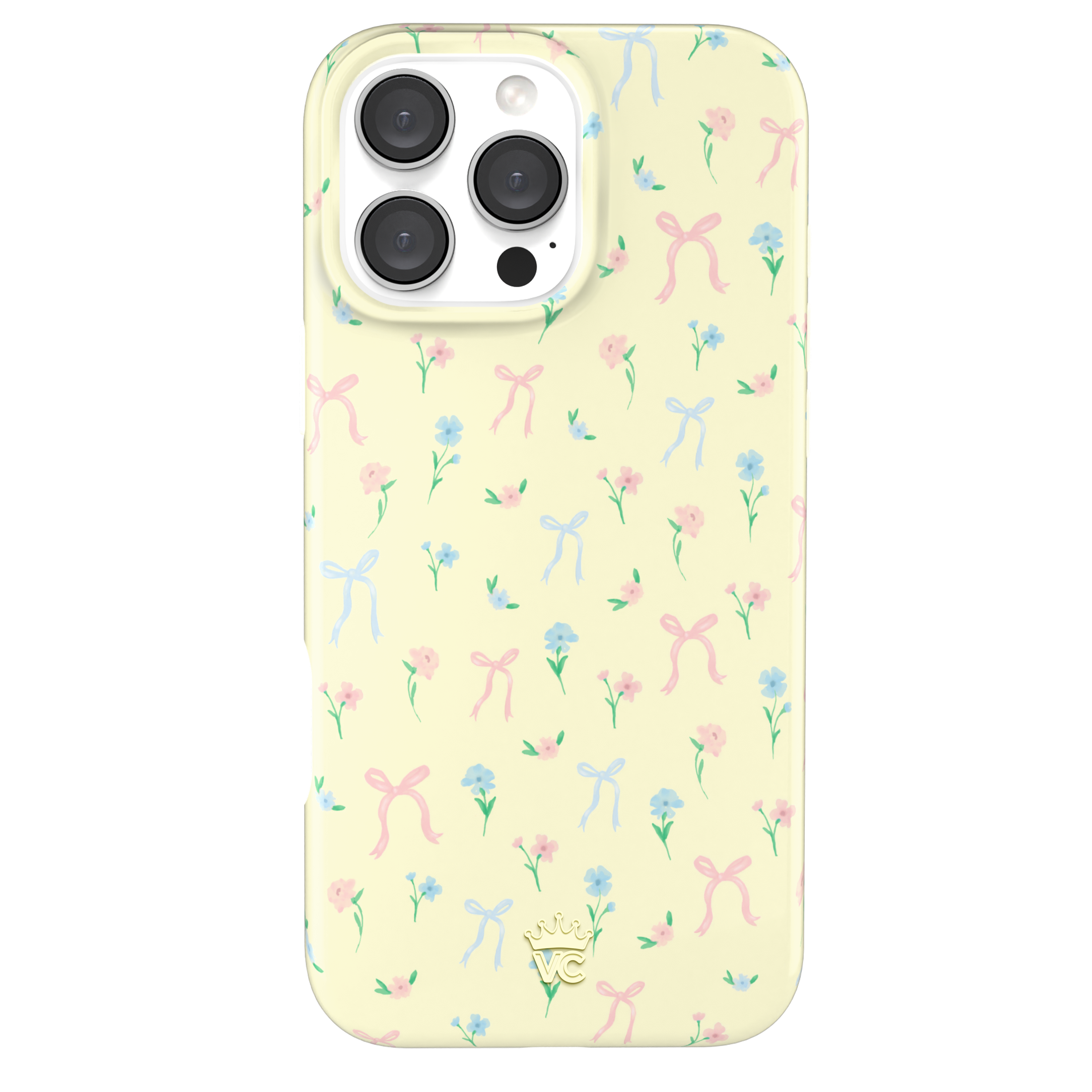Buttercup Bows iPhone Case - Cute Floral Design Phone Cover for iPhone 13/14/15 Pro Max - Perfect for Everyday Use, Travel & Gift Giving