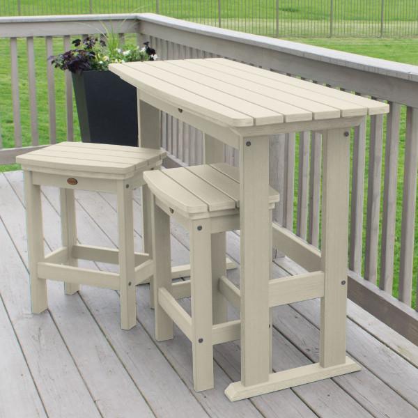 Lehigh 3-Piece Counter Height Balcony Set - Outdoor Patio Furniture for Small Spaces, Bistro Dining, and Apartment Living