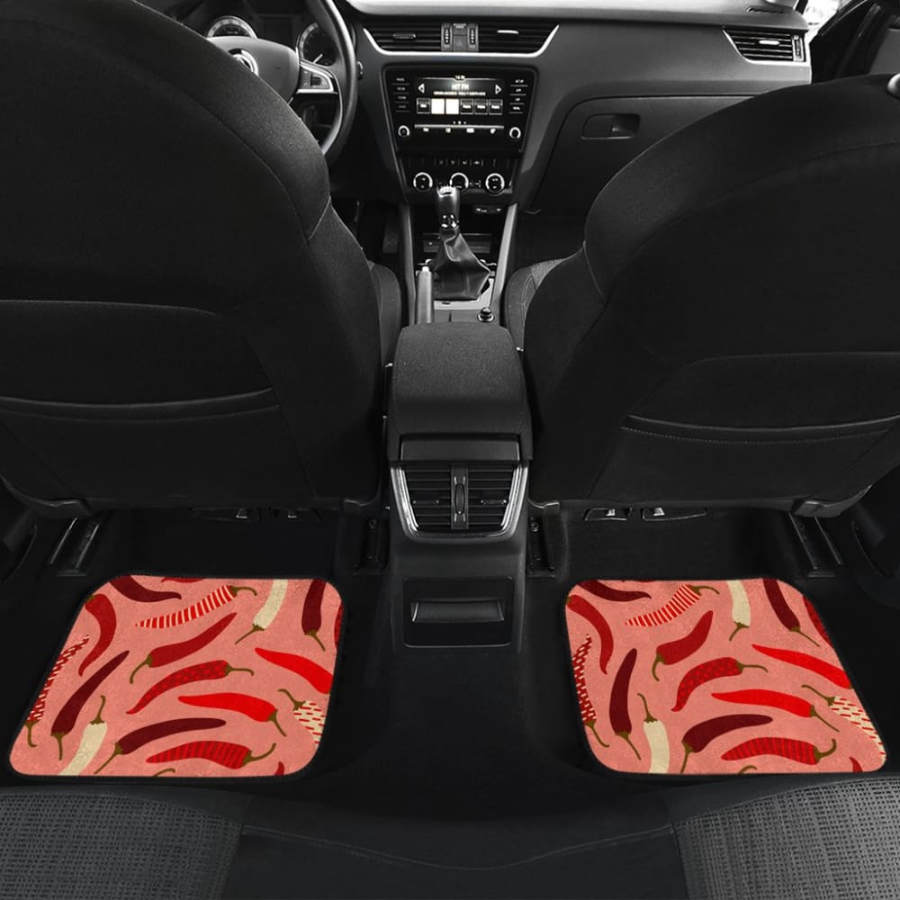 Stylish Chili Peppers Pattern Car Floor Mats 212601 - Durable & Non-Slip Auto Accessories for Sedans, SUVs & Trucks - Perfect for Road Trips & Everyday Commute