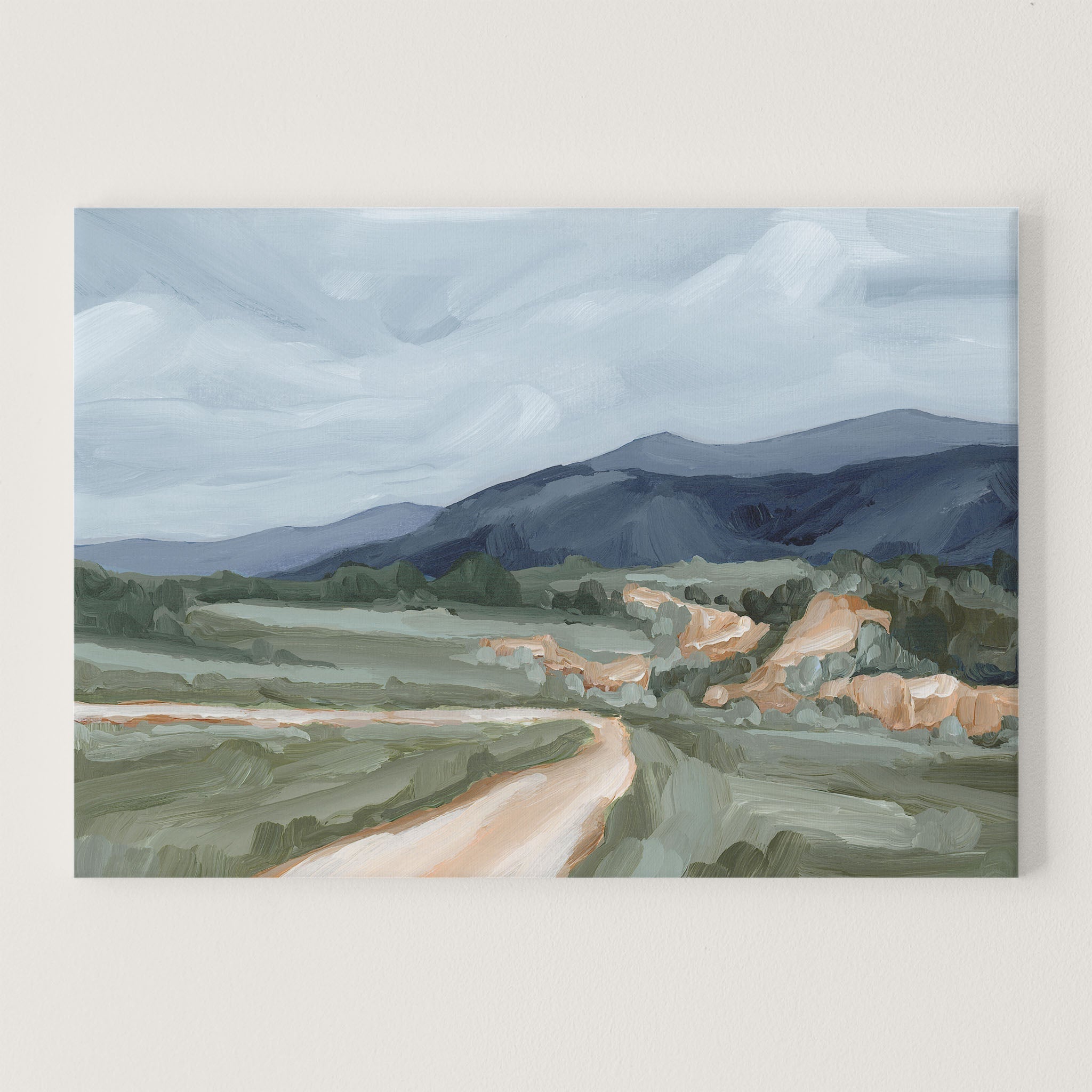 April Canyon Wall Art Print - Stunning Landscape Painting for Home & Office Decor - Perfect for Living Room, Bedroom, or Office Space