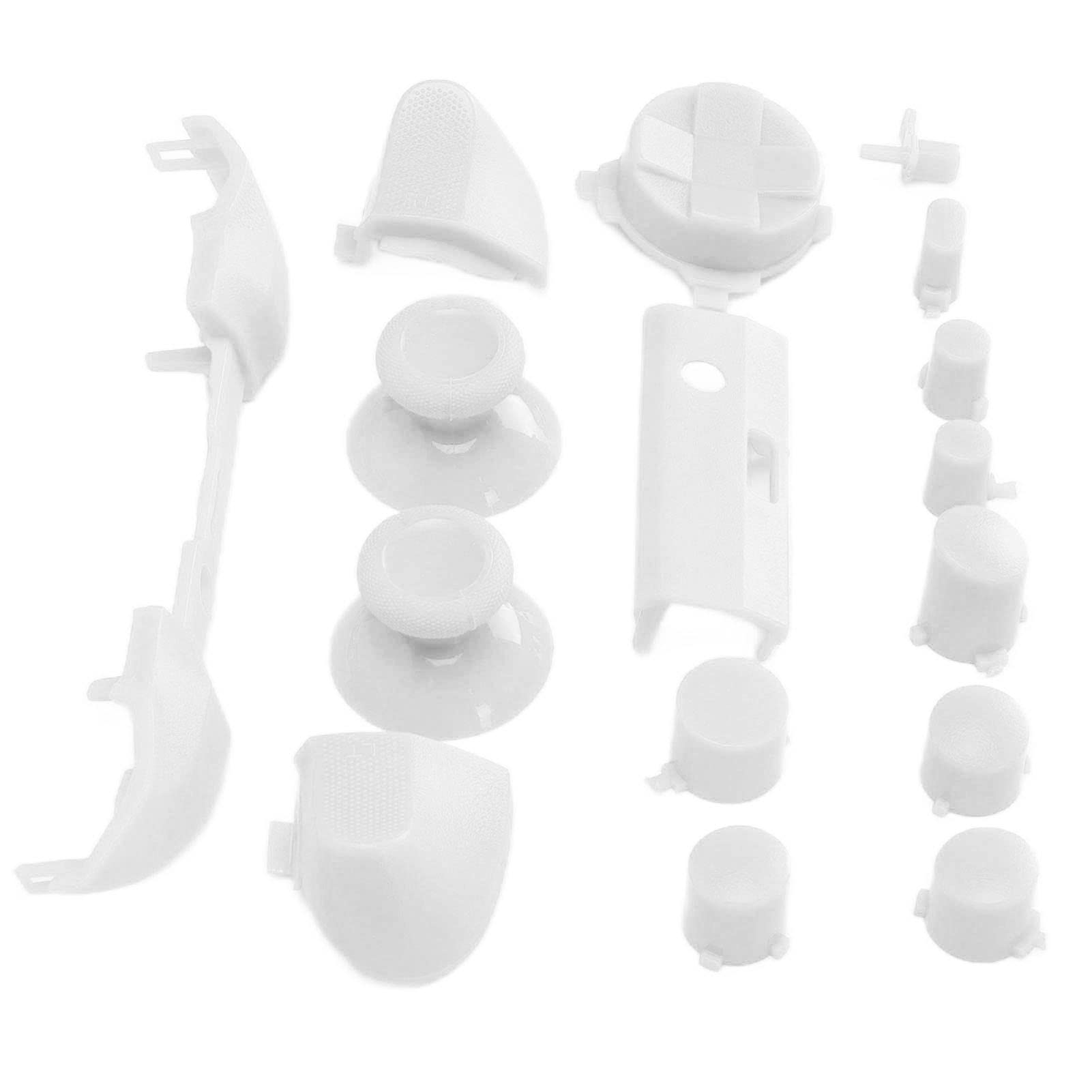 Complete Game Controller Button Set for Series (White) - Replacement Parts for Enhanced Gaming Experience