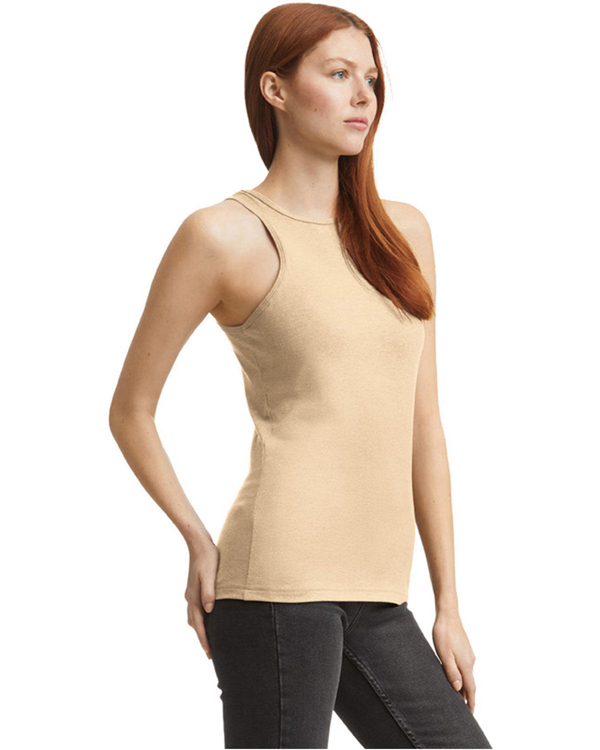 American Apparel 101CVC Women's CVC Racerback Tank Top - Soft Breathable Fabric for Yoga, Gym & Summer Outfits