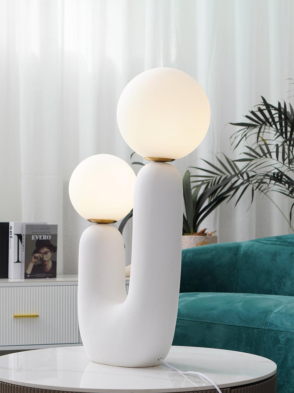 Oo Ceramics Table Lamp - Handmade Ceramic Nightstand Lamp for Bedroom & Living Room - Perfect for Cozy Home Decor & Ambient Lighting