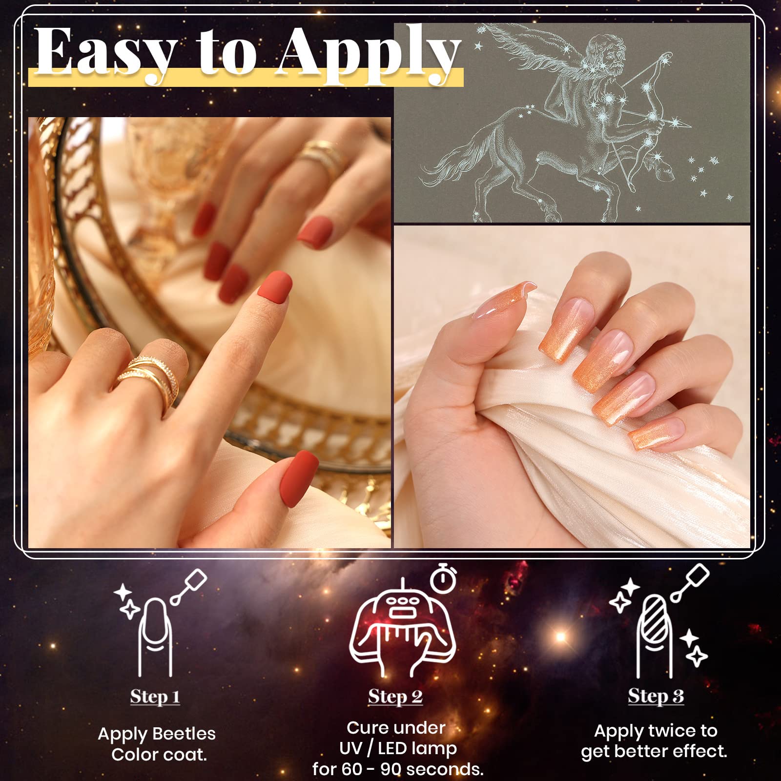 Beetles Gel Nail Polish Set - 6 Colors (Nude, Maroon, Brown) | Soak Off UV LED Gel Polish Kit | Gift for Women | Perfect for Home Manicures, Nail Art & Salon-Quality Results