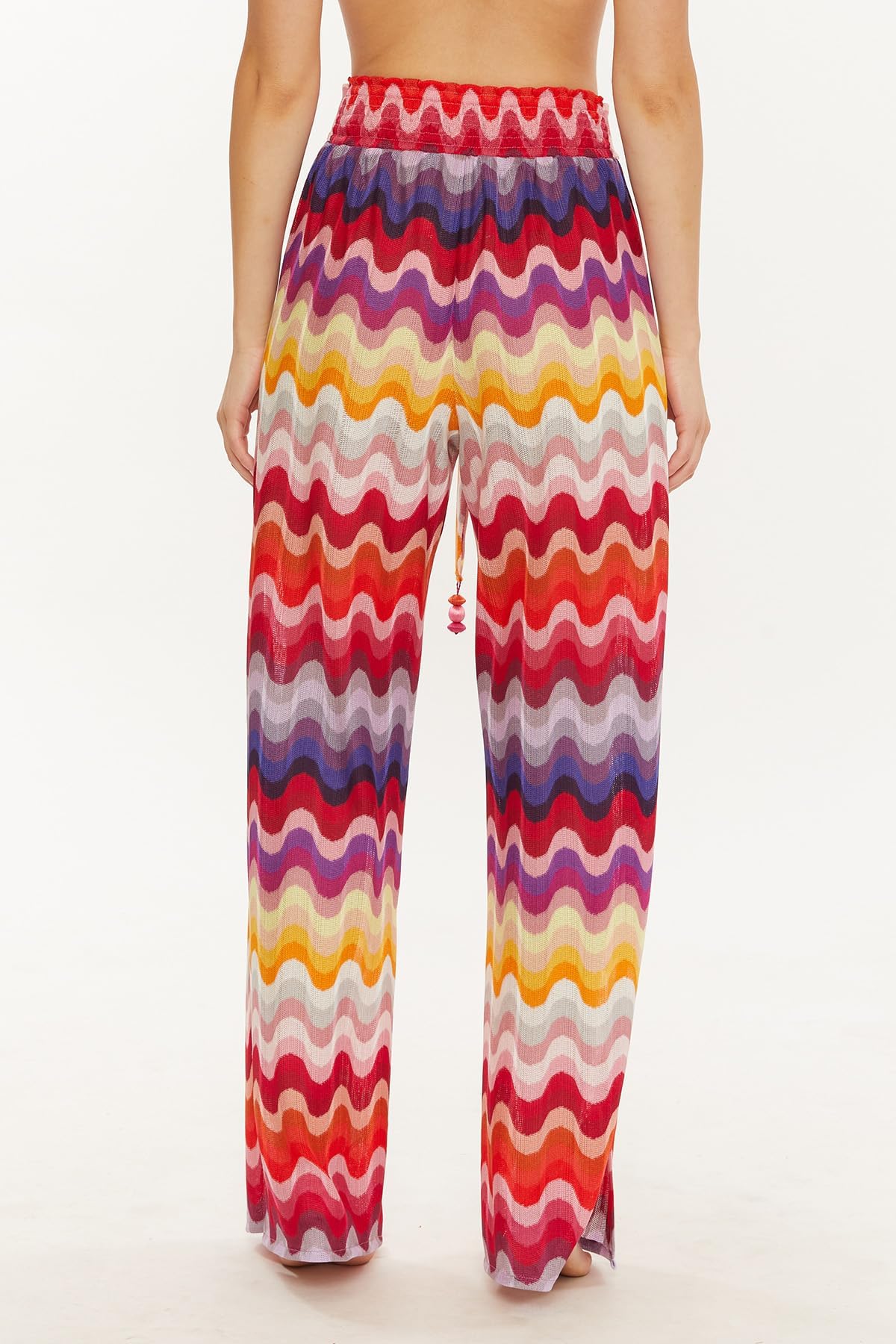 Trina Turk Portofino Women's Casual Wide Leg Pants - Stylish Beach Cover Up & Summer Vacation Outfit for Travel, Resort Wear & Boho Fashion