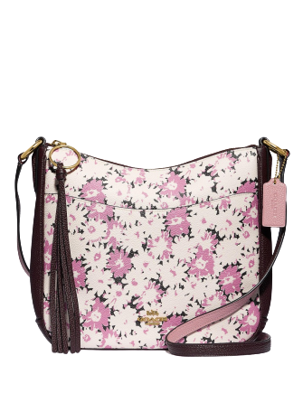 Coach Daisy Print Chaise 61 Crossbody Bag for Women - Stylish Floral Shoulder Purse with Adjustable Strap, Perfect for Daily Use, Travel & Shopping