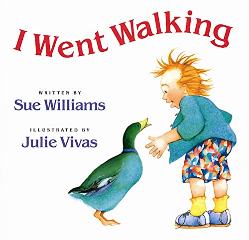 I Went Walking Board Book - Interactive Toddler Storybook for Early Learning | Perfect for Bedtime Reading & Preschool Education