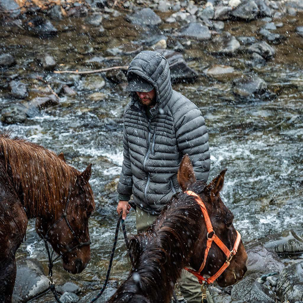 Eberlestock McCall Hooded Down Jacket - Lightweight Waterproof Winter Coat with Adjustable Hood & Waist for Men | Perfect for Hiking, Camping & Outdoor Adventures