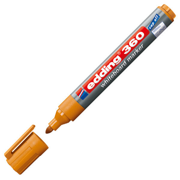 edding 360 Whiteboard Marker - Dry Erase Markers for Whiteboards, Glass & Non-Porous Surfaces - Ideal for Office, Classroom & Home Use