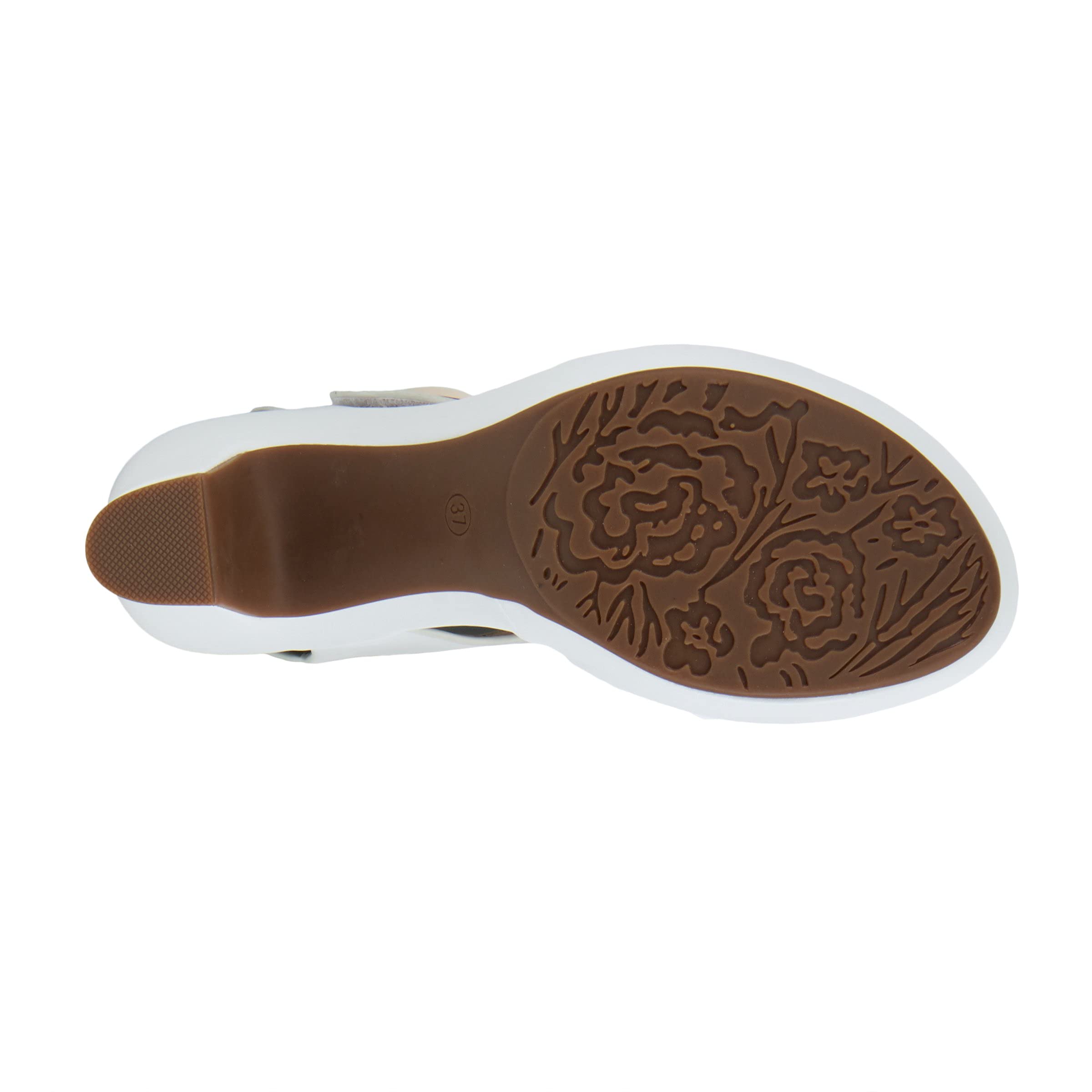 PATRIZIA Spring Step Dade Women's Casual Platform Sandals with Hook & Loop Closure - Slip-On Comfortable Ladies Sandals for Walking, Beach, Shopping & Everyday Wear
