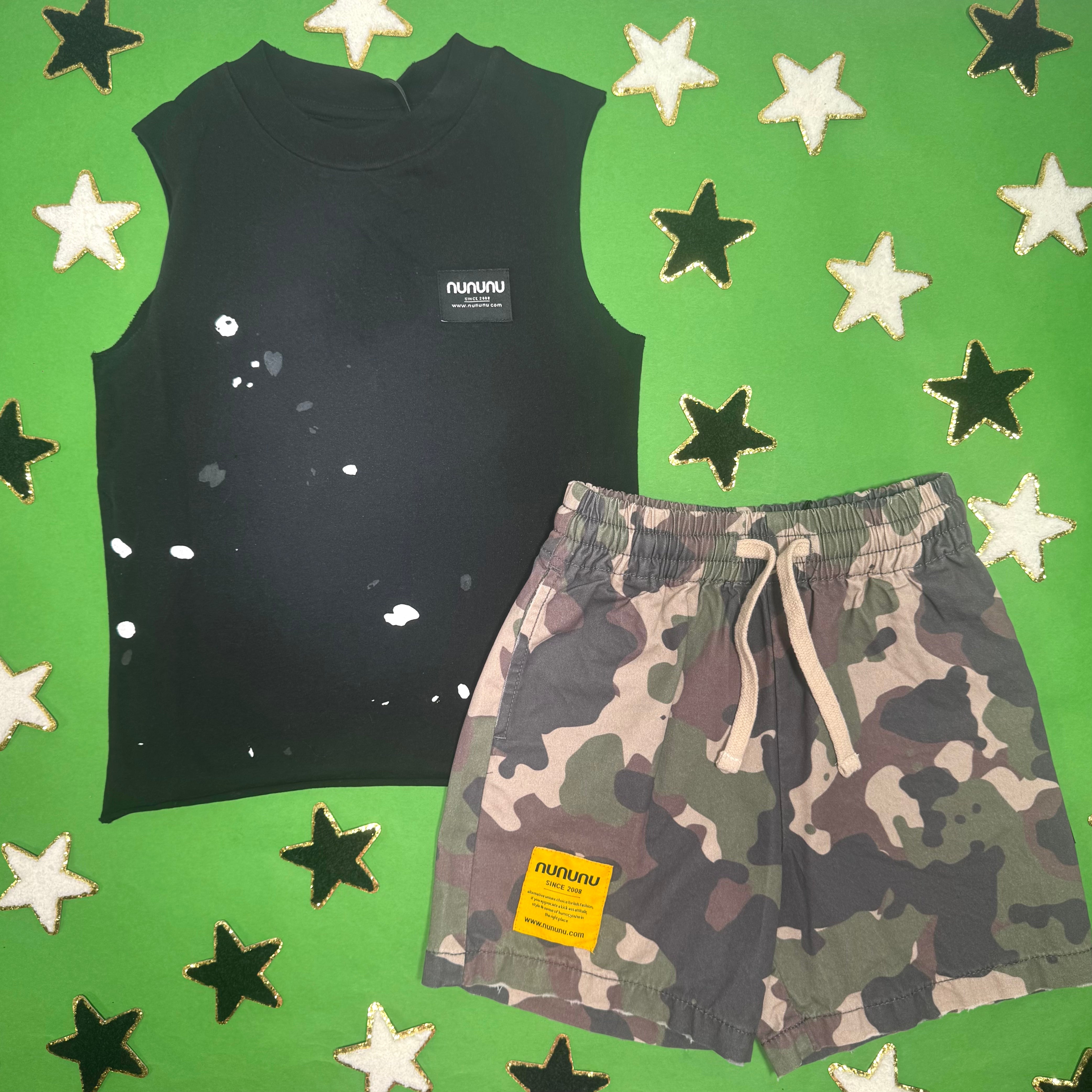 Nununu Camo Shorts for Kids - Trendy Camouflage Boys & Girls Shorts - Comfortable & Stylish Outdoor Playwear - Perfect for Summer, Hiking, and Adventure Activities
