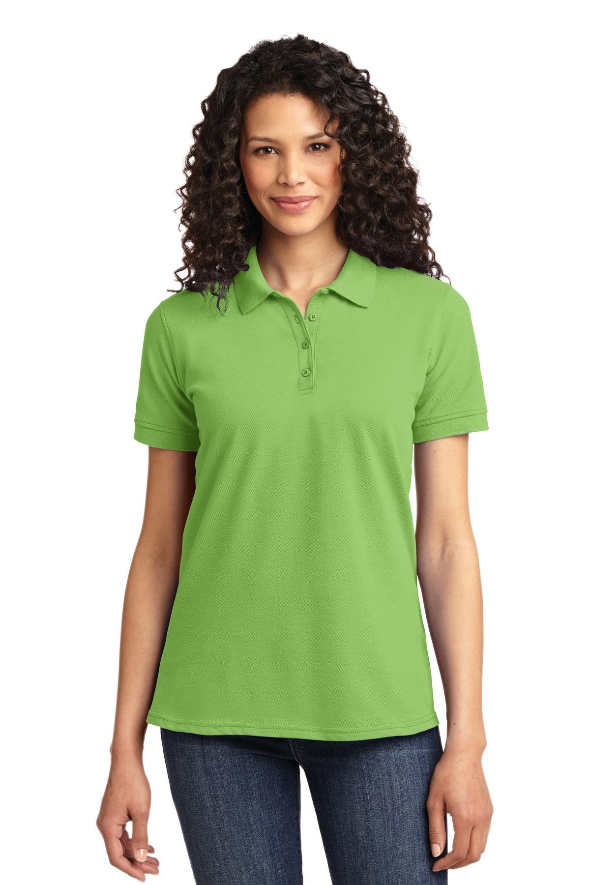 Port & Company Ladies Core Blend Pique Polo Shirt - Comfortable Women's Golf Polo Top for Casual & Work (Style LKP155) | Perfect for Office, Golfing & Everyday Wear