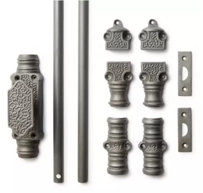 Signature Hardware 942114 Holloway Iron Door Cremone Bolt with Mounting Hardware - Heavy Duty Security Lock for 9 Ft Doors - Perfect for Front Entry, Patio & Barn Doors