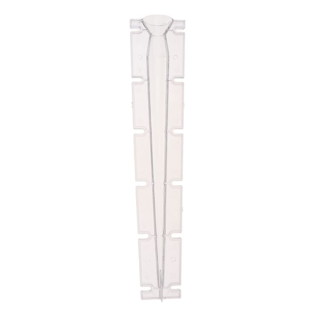 TOOYFUL 15.35 Inch Clear Plastic Candle Holders for DIY Candle Making - Thin Taper Transparent Tubes for Home Decor, Wedding Centerpieces, Holiday Parties & Craft Projects (Pack of 10)