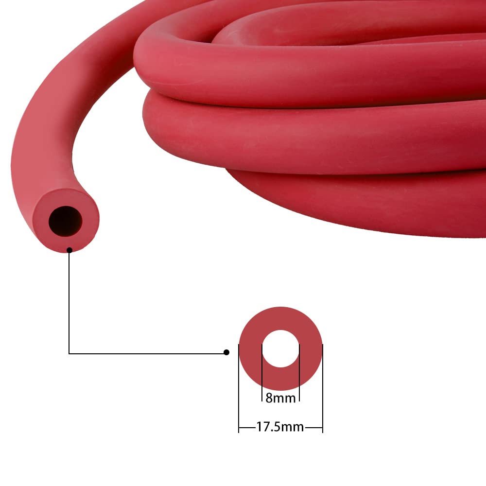 Stonylab Red Vacuum Rubber Tubing - 5/16