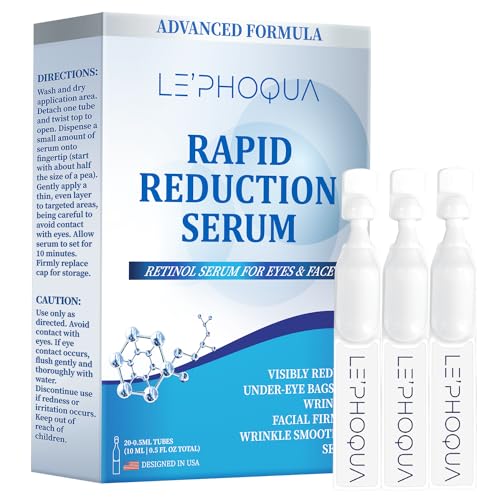 Instant Wrinkle Reduction Eye Serum - Dark Circle & Under Eye Bags Treatment for Women & Men | Anti-Aging Eye Tightener Reduces Fine Lines, Wrinkles & Crow's Feet | Perfect for Daily Skincare Routine & Nighttime Use