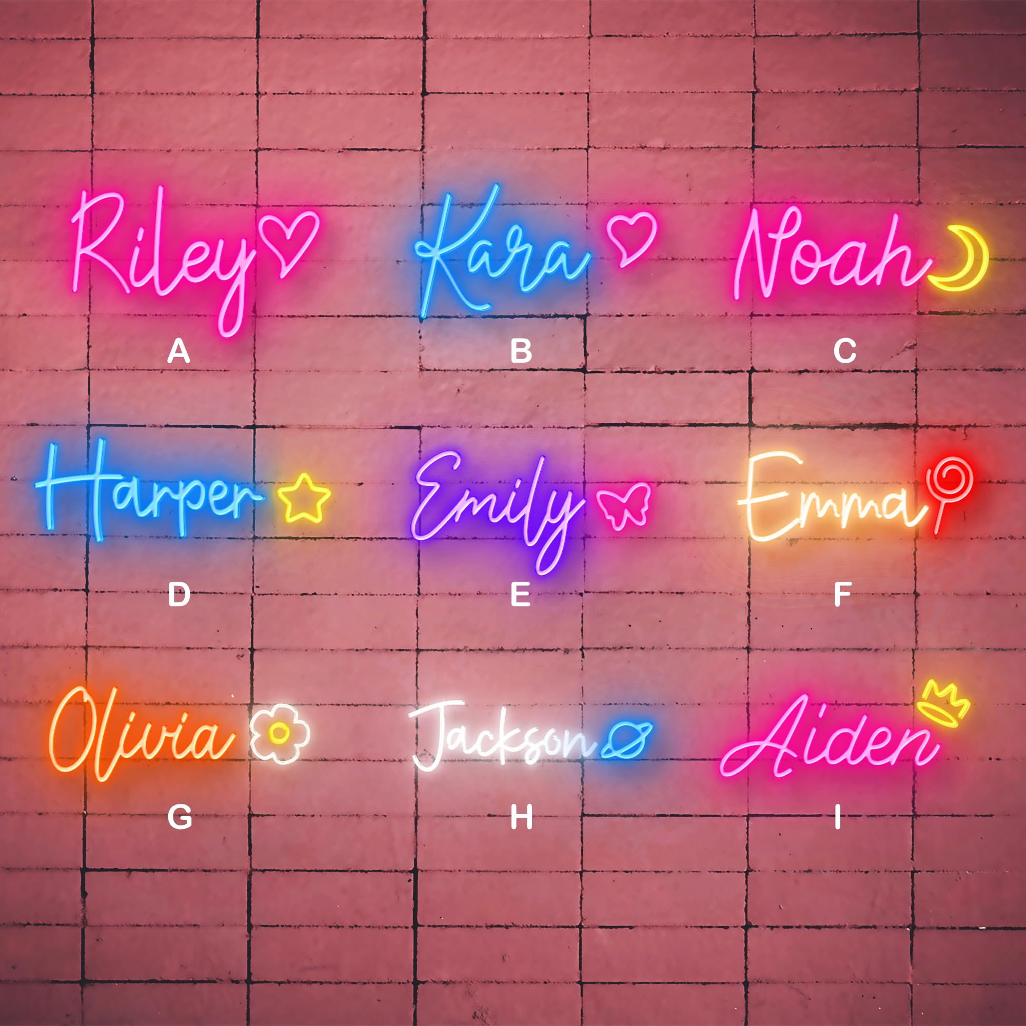 Custom LED Neon Signs - Personalized Home & Bedroom Wall Decor, Wedding Decorations, Holiday Gifts & Bar Signs (15