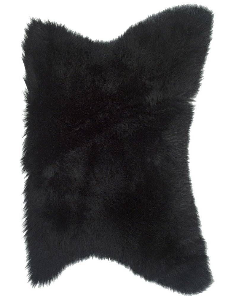 Premium Black Sheepskin Seat & Pet Pad - Handcrafted by Lambland | Soft & Durable for Car Seats, Office Chairs & Pet Beds | Natural Comfort for Home & Travel