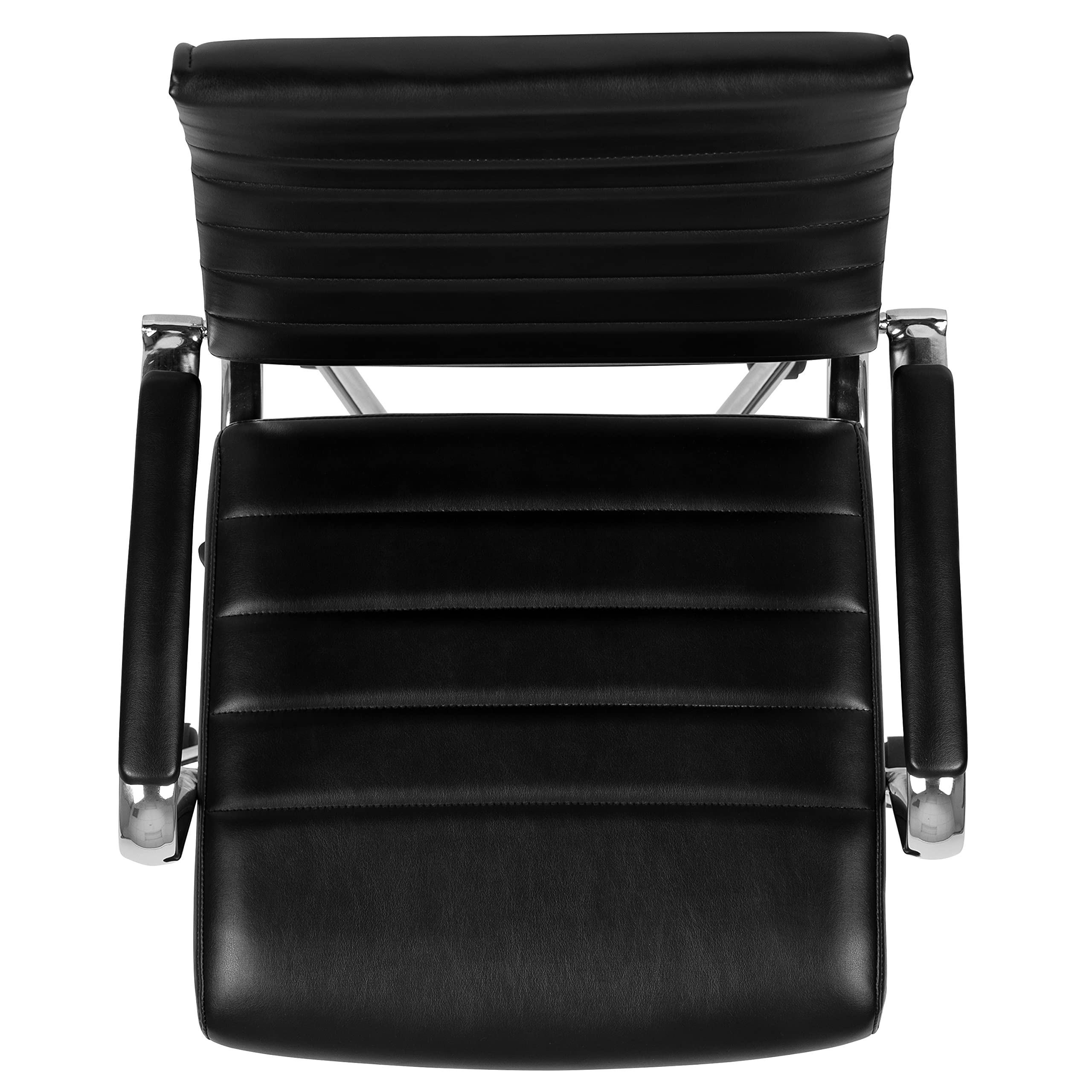 Premium High Back Black LeatherSoft Executive Swivel Office Chair - Ergonomic Desk Chair for Home & Business Use - Perfect for Long Work Hours, Video Conferences & Gaming Setup
