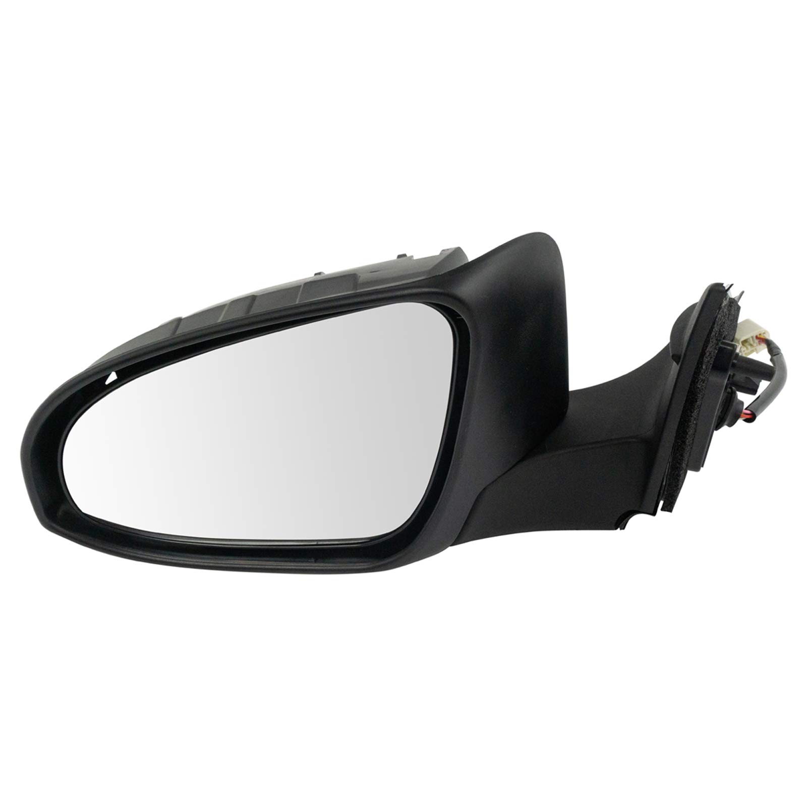 TRQ Driver & Passenger Side Mirror Set Compatible with 2016-2017 Toyota Camry - Replacement for TO1320363 & TO1321363 - No Blind Spot Indicator - Easy Installation for Enhanced Safety & Visibility