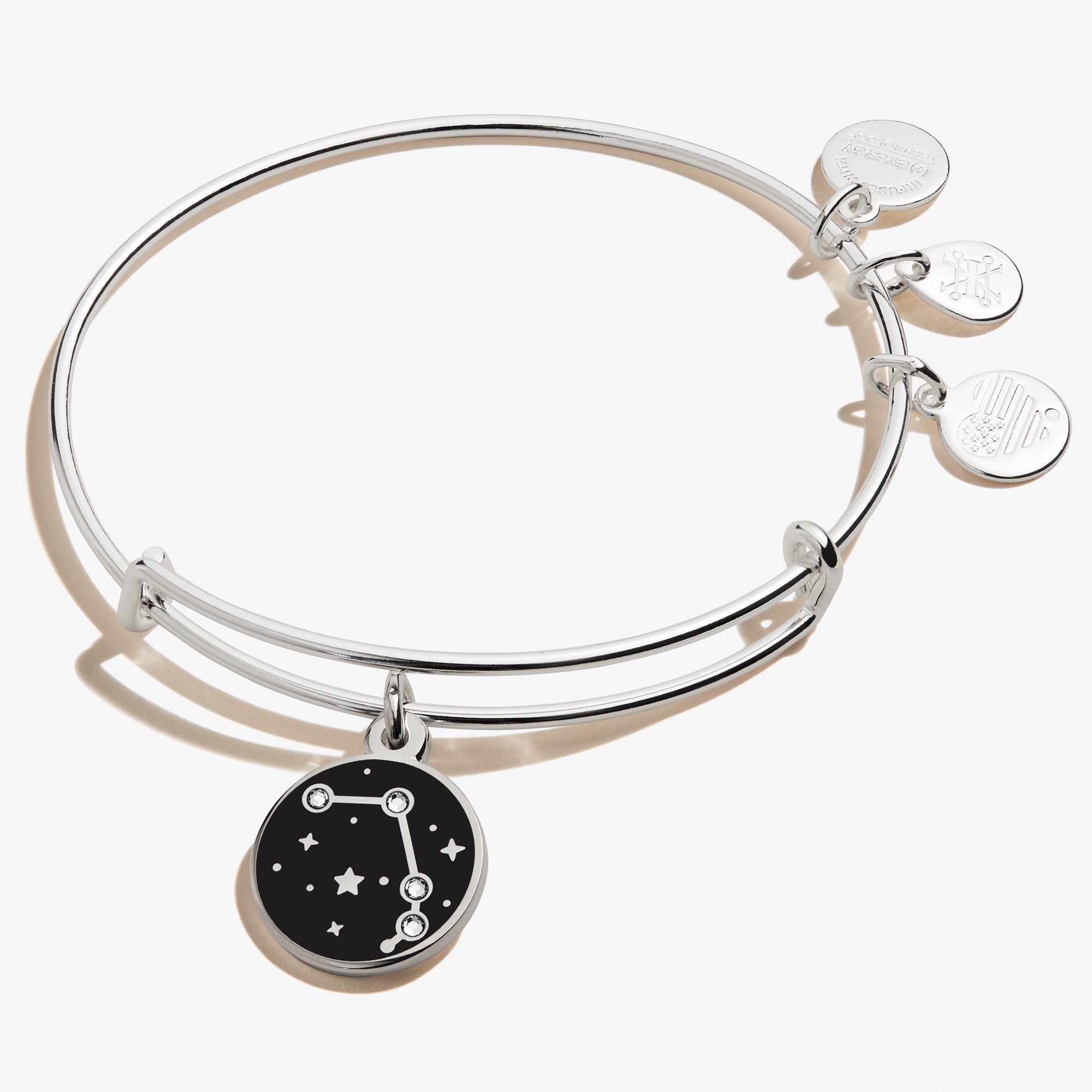 Aries Zodiac Charm Bangle - Sterling Silver Zodiac Bracelet for Women - Perfect for Birthdays, Gifts & Astrology Lovers