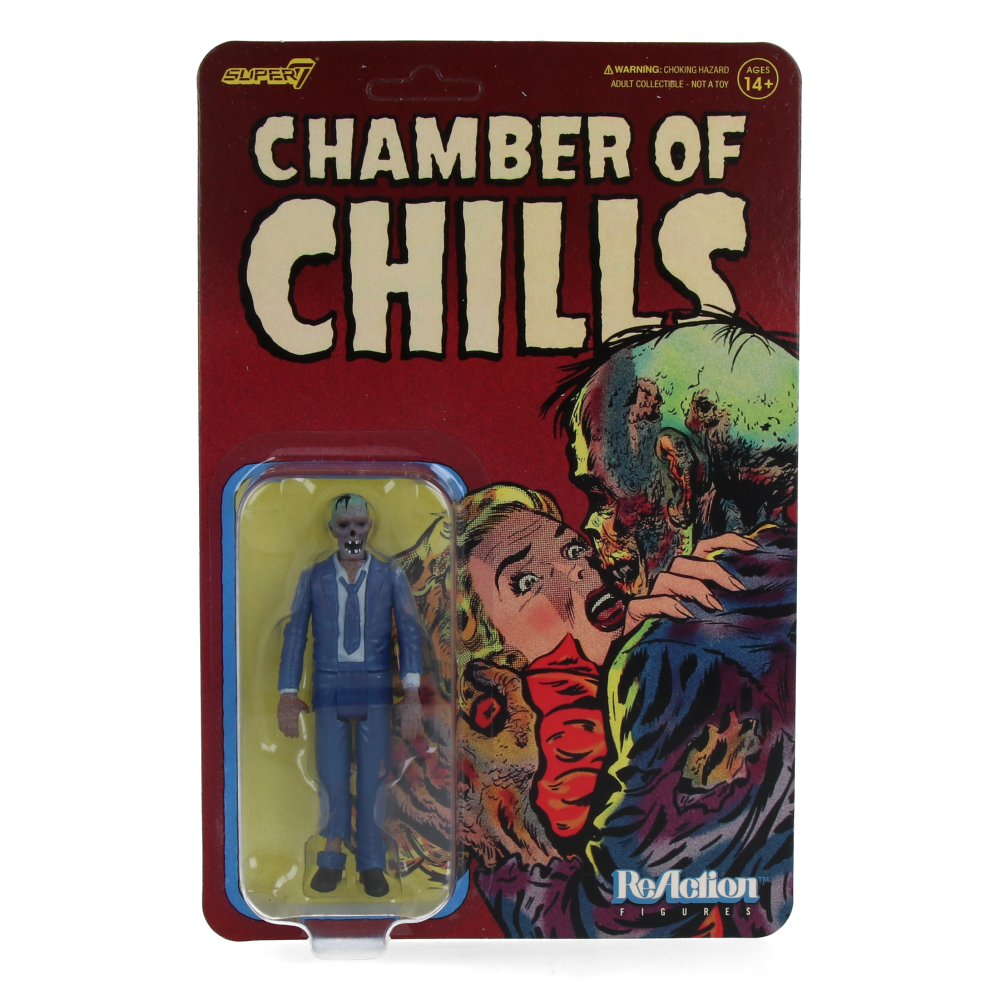 Heartless Zombie Action Figure - Chamber of Chills #23 Pre-Code Horror Collectible - ReAction Series Wave 2 (ReOrder) - Perfect for Horror Fans, Comic Book Collectors & Halloween Decorations