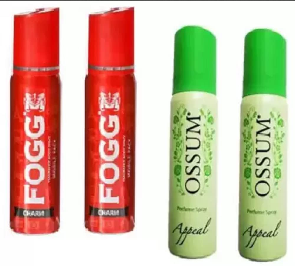 FOGG Men & Women Fresh Scent Body Spray Combo - 4 Pack (100ml) | Long-Lasting Fragrance Deodorant for Daily Use | Perfect for Gym, Office & Travel