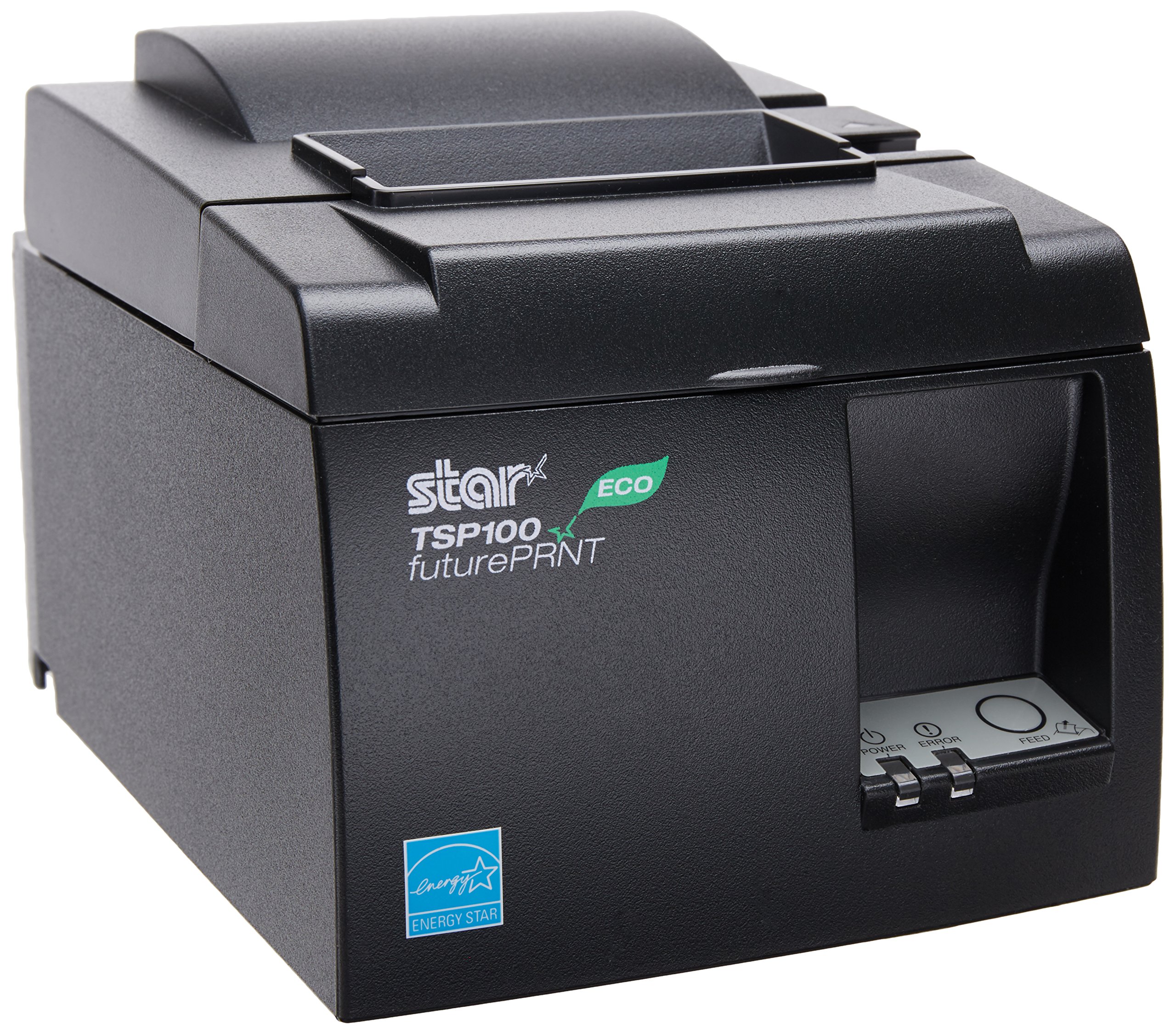 Star Micronics TSP143IIU GRY US ECO - High-Speed Monochrome Thermal Receipt Printer with Auto Cutter | USB Connectivity | Gray Design | Includes Internal Power Supply & Cable | Perfect for Retail Stores, Restaurants & POS Systems