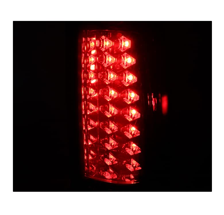 LED Tail Brake Lights Rear Lamp Red/Smoke Compatible with 1988-1998 Chevy/GMC C10 C/K 1500/2500/3500 - Durable Replacement for Pickup Trucks, Enhanced Nighttime Safety