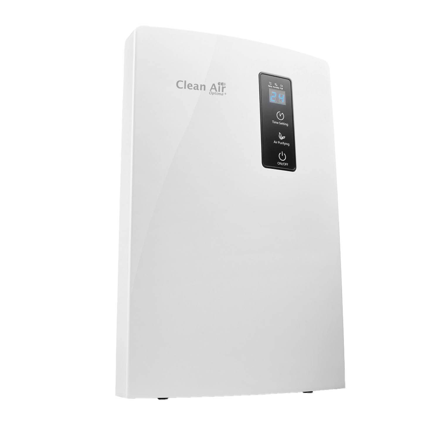 Clean Air Optima CA-703 2L 35dB 60W White Dehumidifier - Ultra Quiet for Bedroom, Basement & Small Spaces