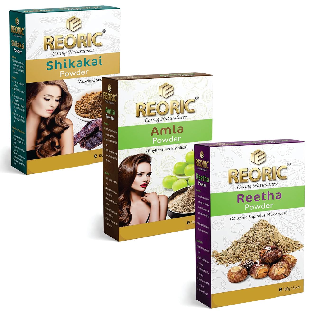 **Reetha Amla Shikakai Powder for Hair Growth & Scalp Care - 100% Natural Soap Nuts & Indian Gooseberry Powder - Acacia Concinna Herbal Hair Wash (300g, Pack of 3) - Ideal for DIY Shampoo, Hair Cleansing & Ayurvedic Treatments**