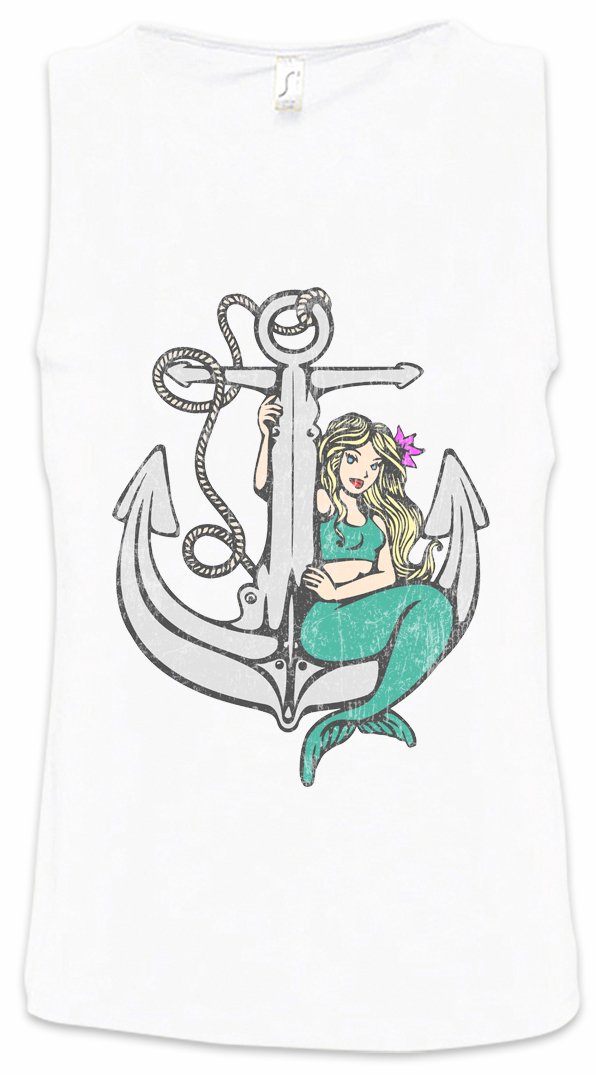 Mermaid Anchor Men's Tank Top - Breathable Gym Shirt for Workout & Training - Perfect for Summer, Beach, and Fitness Activities
