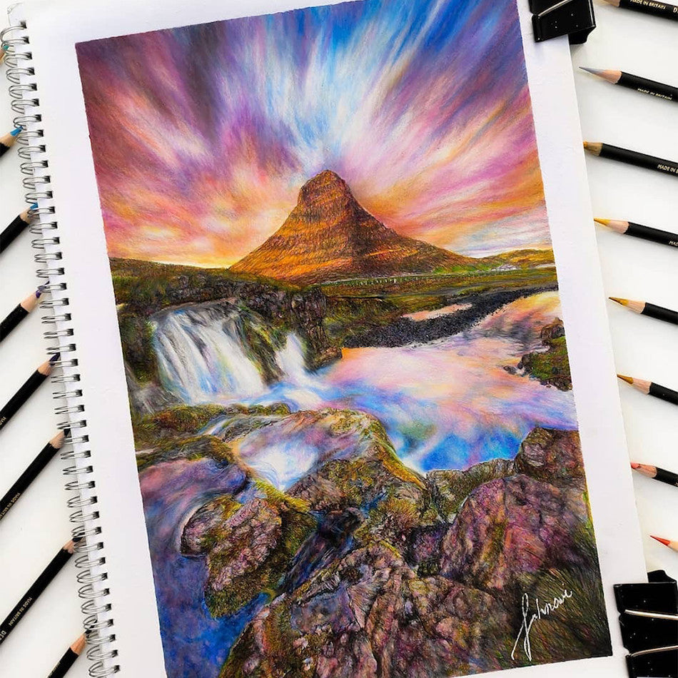 Derwent Chromaflow Colored Pencils Set of 12 - Vibrant Artist Pencils for Drawing, Sketching & Adult Coloring Books | Perfect for Professional Artists & Beginners