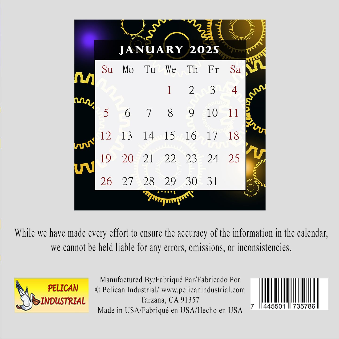 2025 CD-Style Desk Calendar - 12 Month Planner with CD Case Stand | Office Decor, Holiday Gift Idea | Perfect for Home, Office & School Organization (Edition #09)