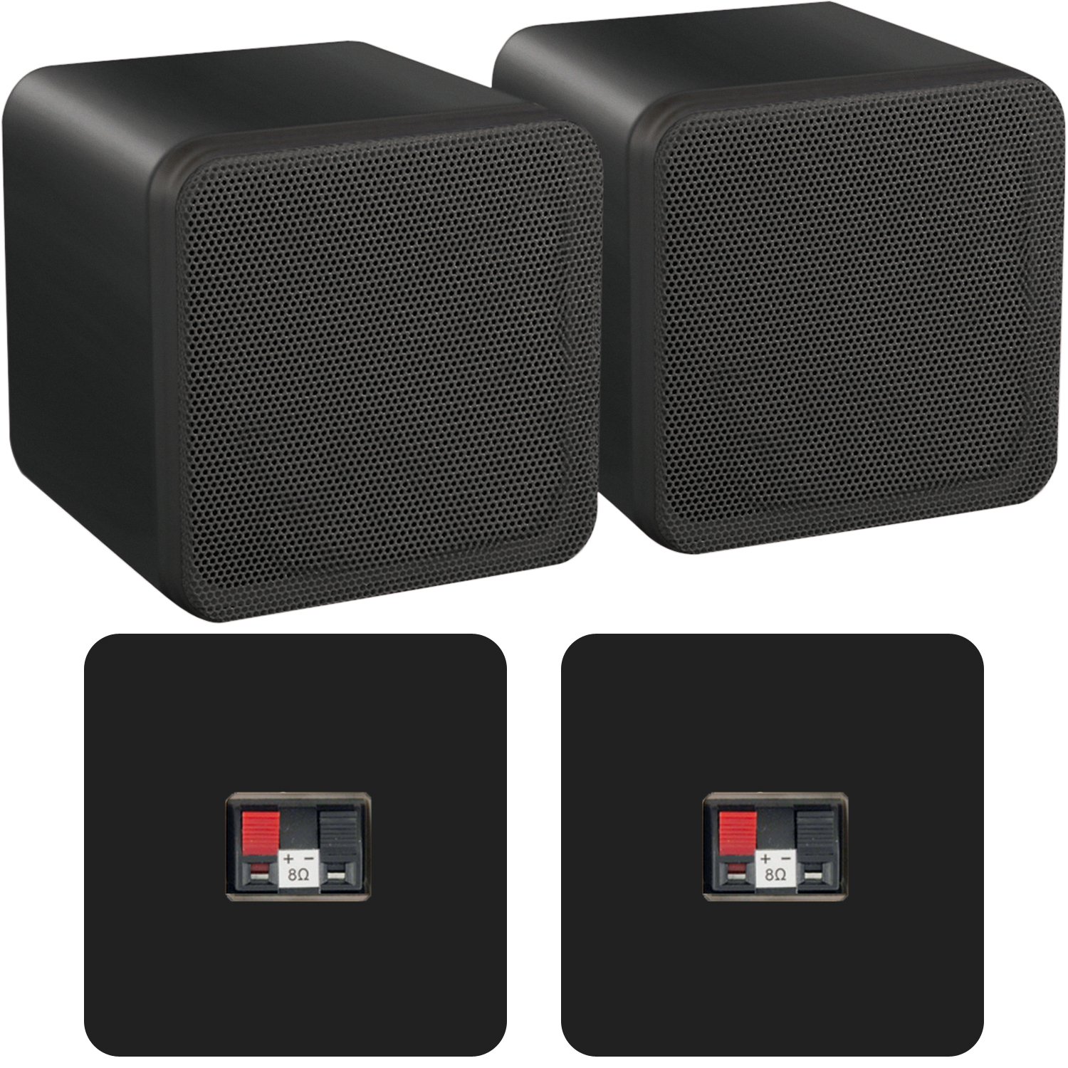 110W Bluetooth Amplifier with 4x 80W Wireless Speakers - HiFi Stereo Sound System for Home Theater, Parties & Outdoor Events