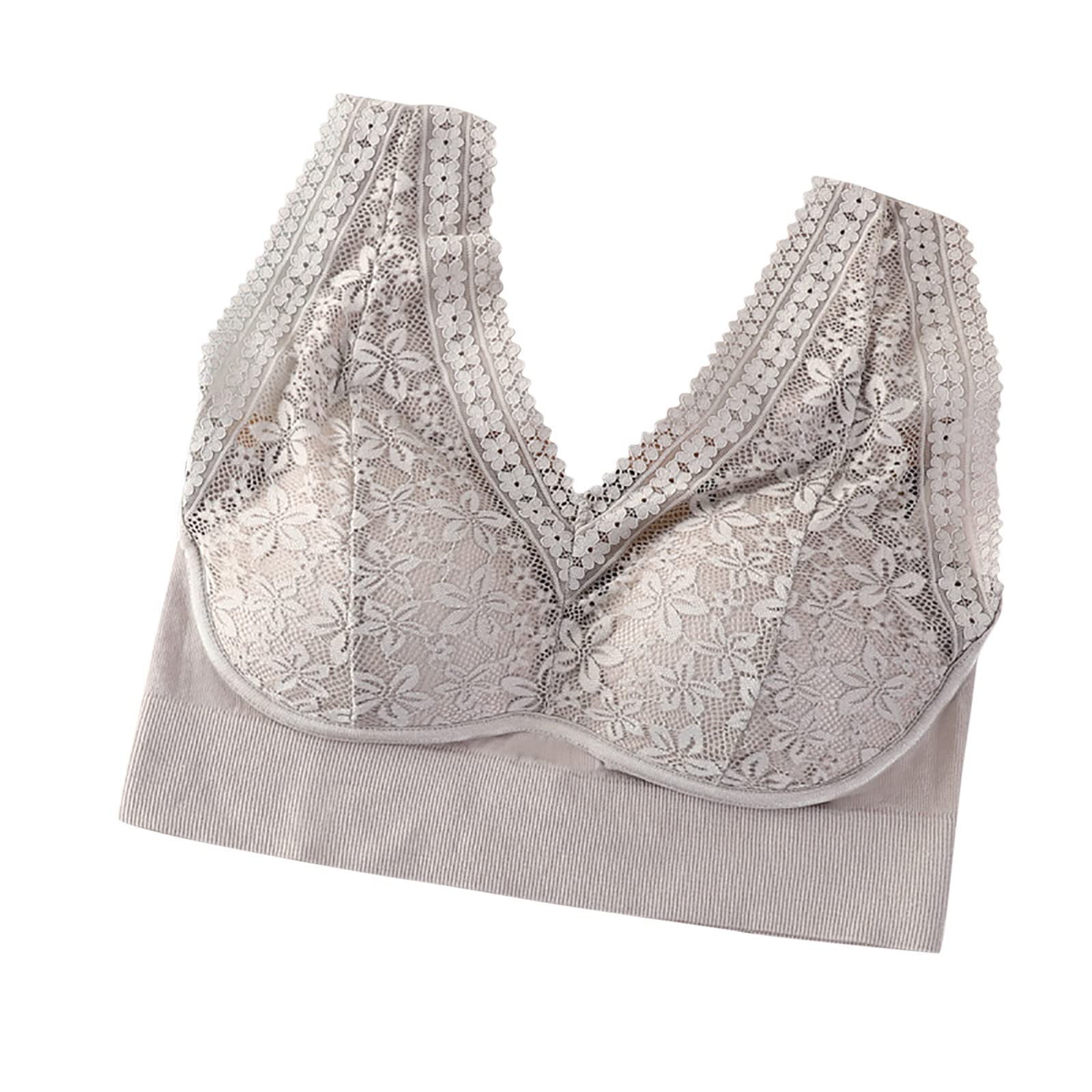 Wire-Free Lace Sports Bras for Women - Yoga & Workout Comfort
