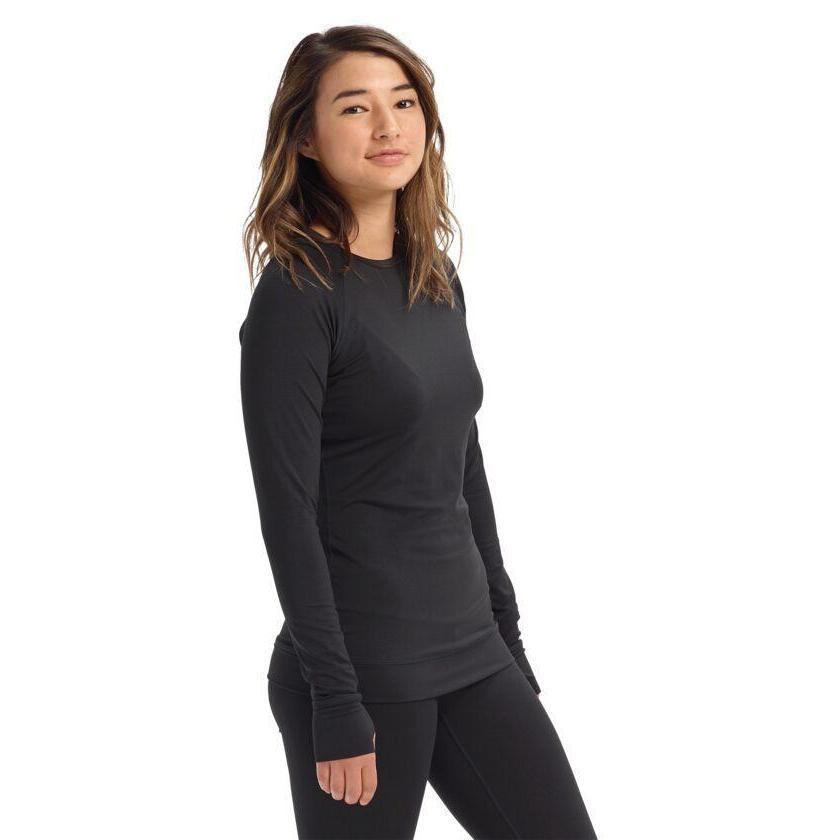 Burton Women's Lightweight Crew Neck Long Sleeve T-Shirt - Soft & Breathable for Hiking, Yoga & Everyday Wear