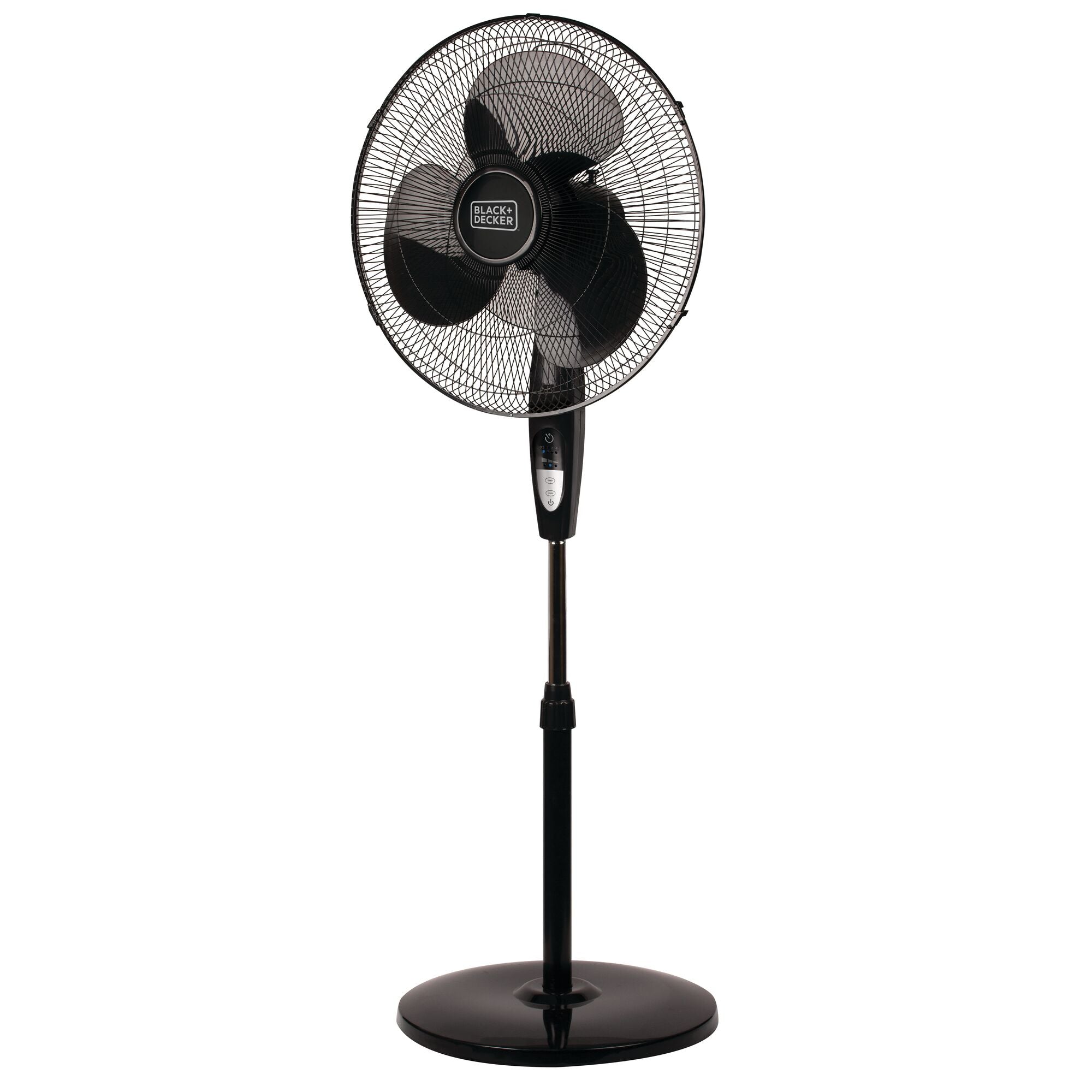 18 Inch Stand Fan with Remote Control - Sturdy Round Base for Home, Office & Outdoor Use - Quiet & Powerful Cooling for Large Spaces