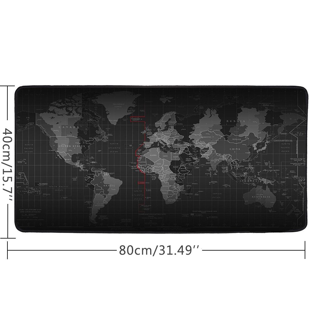 XXL Gaming Mouse Mat - Extra Large 80x40cm Mouse Pad for PC & Laptop - Perfect for Gaming, Office Work & Home Use