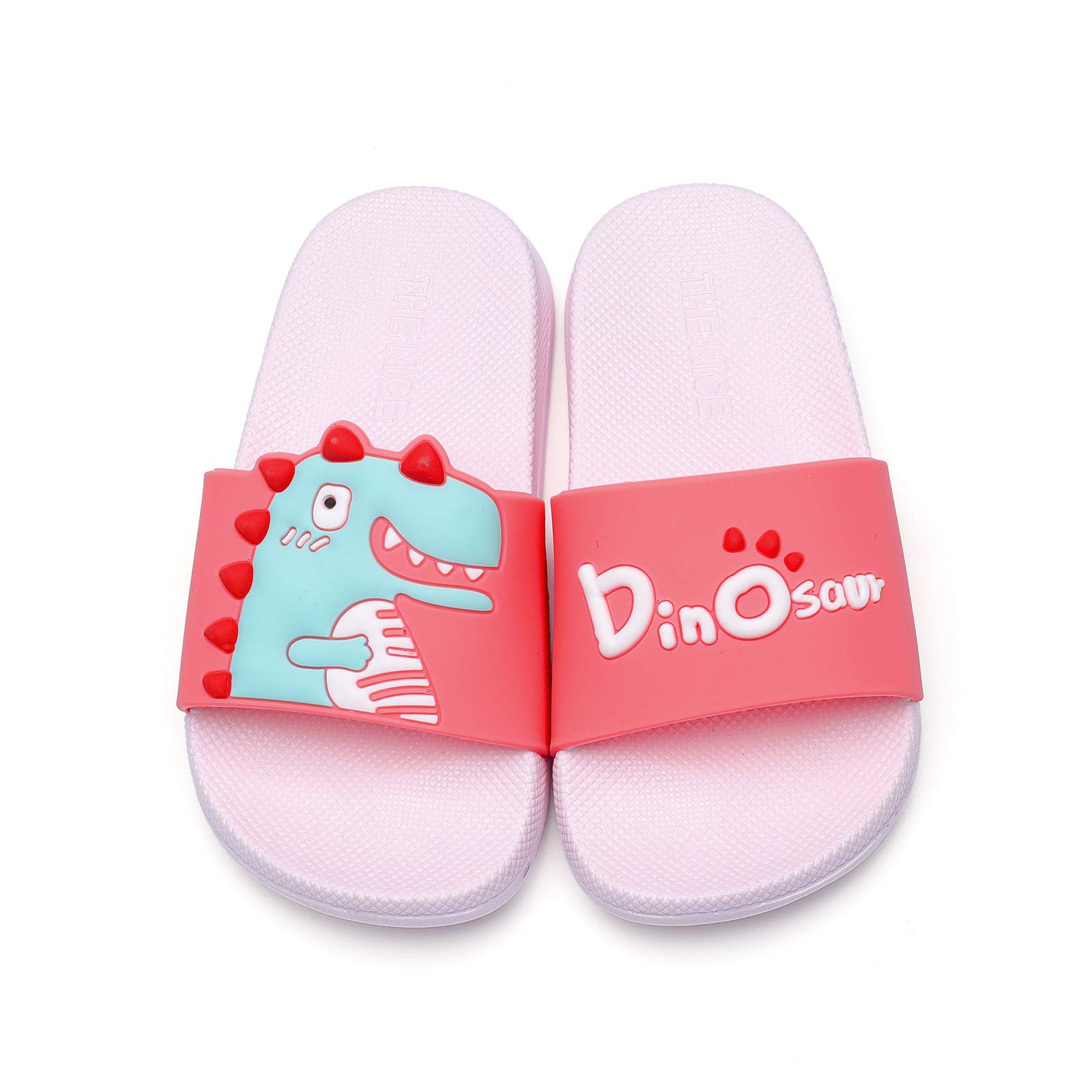 **Kids' Dinosaur Slides - Anti-Slip Beach, Pool & Shower Sandals for Toddlers - Cute Summer Outdoor Slippers for Boys & Girls - Perfect for Swimming, Bath Time & Playtime**