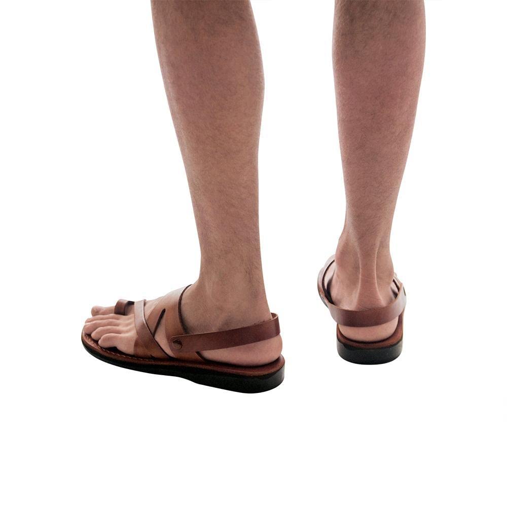 Benjamin Men's Leather Slingback Sandals - Comfortable Casual Summer Shoes for Beach, Walking & Outdoor Activities