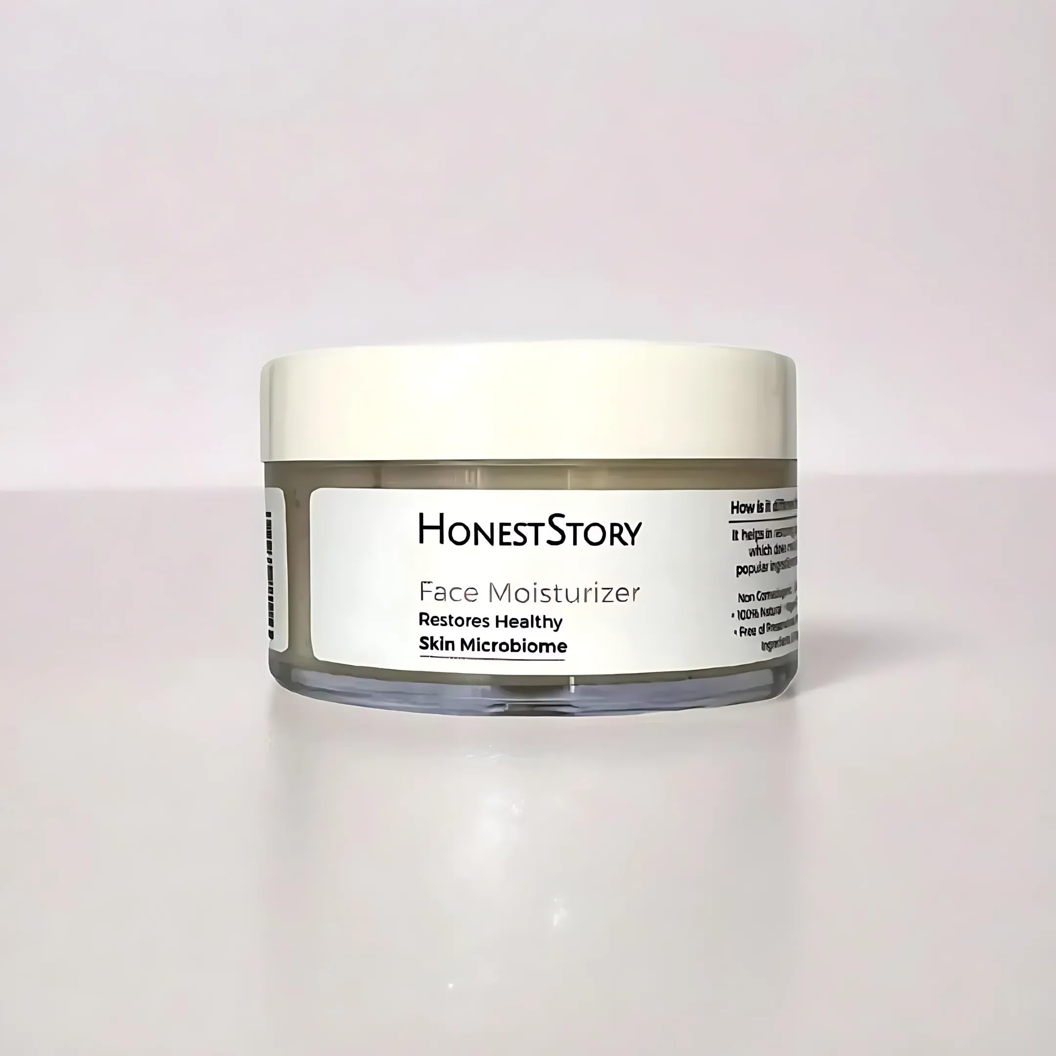 **HonestStory 100% Natural Face Cream for Oily & Acne-Prone Skin | Fragrance-Free, Preservative-Free Moisturizer | Microbiome-Friendly Skincare for Men & Women | Daily Hydration & Soothing Care**    *(Perfect for morning/night routines, post-workout refresh, or travel skincare essentials!)*