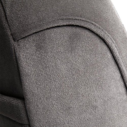 Coverking Custom Fit Rear Bench Seat Cover for Ford F-150, F-250, F-350 - Premium Velour Fabric in Gray | Protects & Enhances Truck Interior | Perfect for Work, Family & Outdoor Adventures