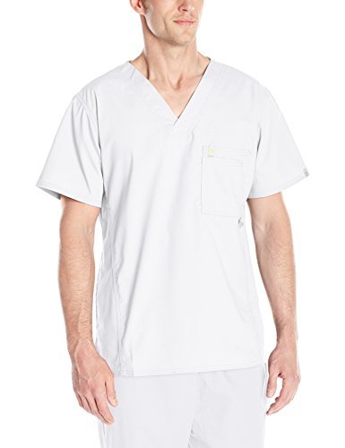 Code Happy Bliss with Certainty Men's V-Neck Scrub Top 16600A - Comfortable Medical Uniform for Doctors & Nurses