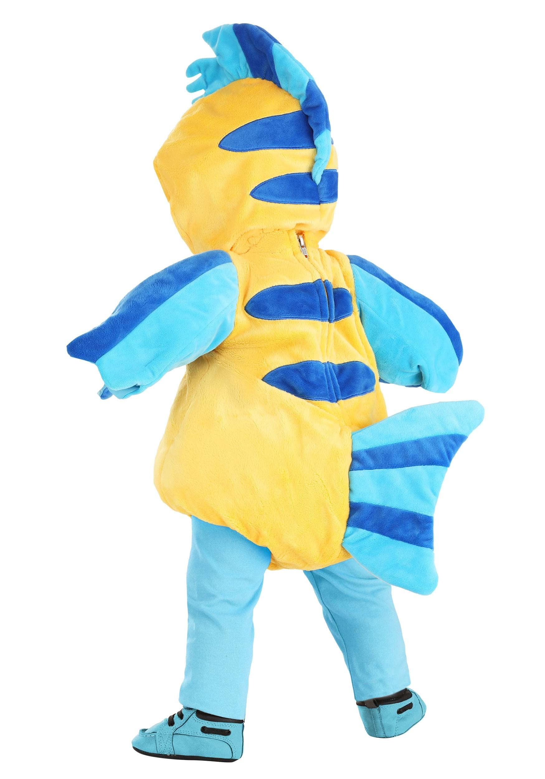 Disney The Little Mermaid Flounder Baby Costume for Halloween, Cosplay, Ocean Beach Theme Party & Dress Up - Perfect for Infants, Toddlers, and Kids Birthday Parties, Character Play, and Underwater Photo Shoots