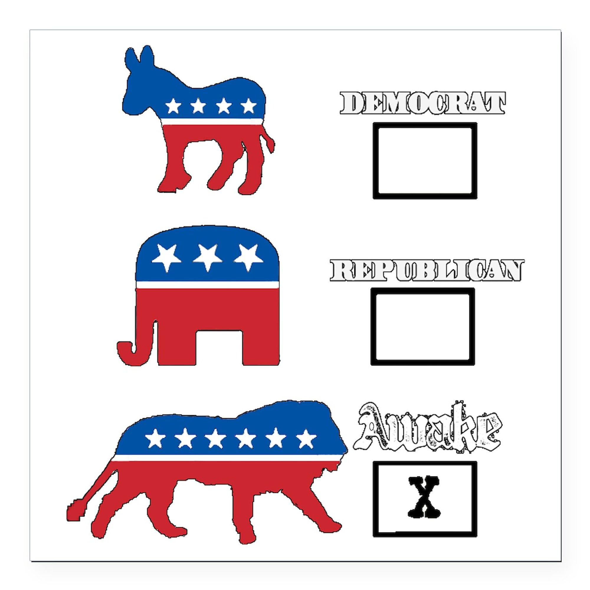 Awake Car Magnet 3x3 Inch Square Bumper Sticker - Strong Magnetic Vehicle Decal for Cars, Trucks & Metal Surfaces - Perfect for Political Campaigns, Team Spirit & Personal Expression