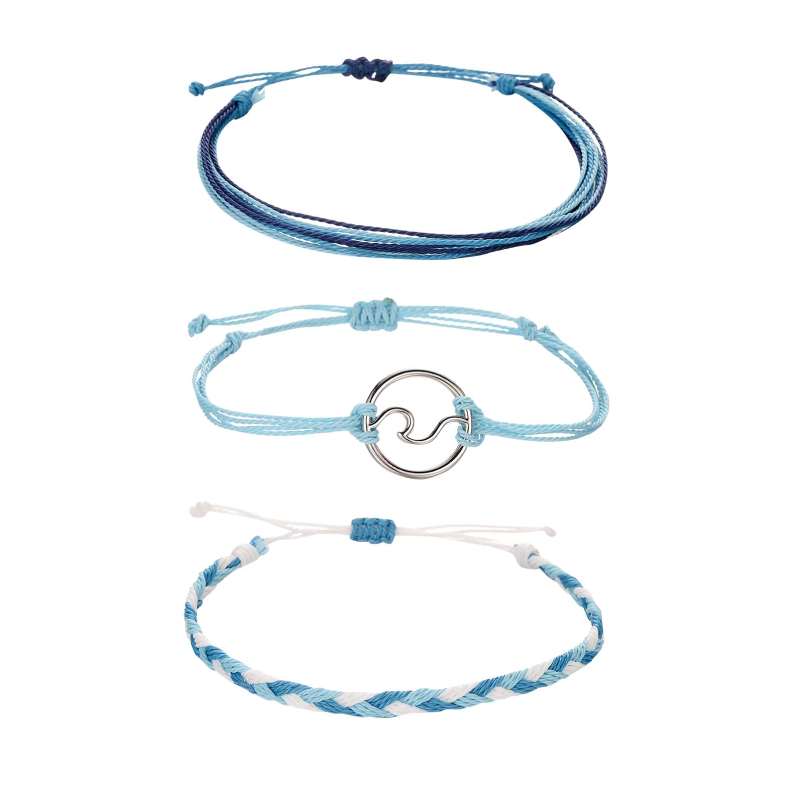 Trendy Wave Bracelet for Women & Teen Girls - Boho Aesthetic Jewelry, VSCO & African Inspired Thread Bracelet - Perfect for Beach, Summer & Festival Outfits