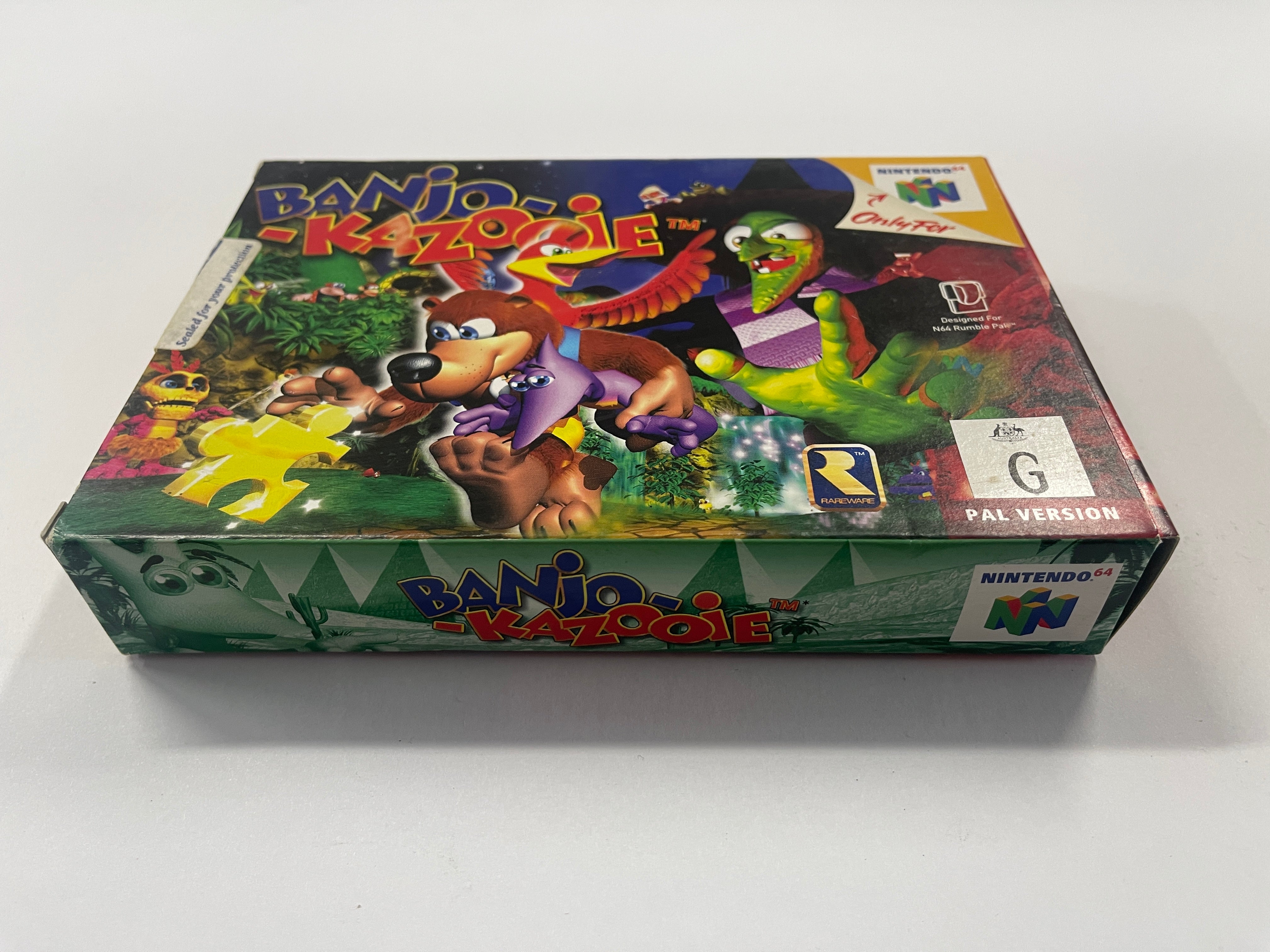 Banjo Kazooie Complete In Box - Nintendo 64 Classic Video Game with Original Case & Manual - Perfect for Retro Gaming Collectors and Nostalgic Play Sessions