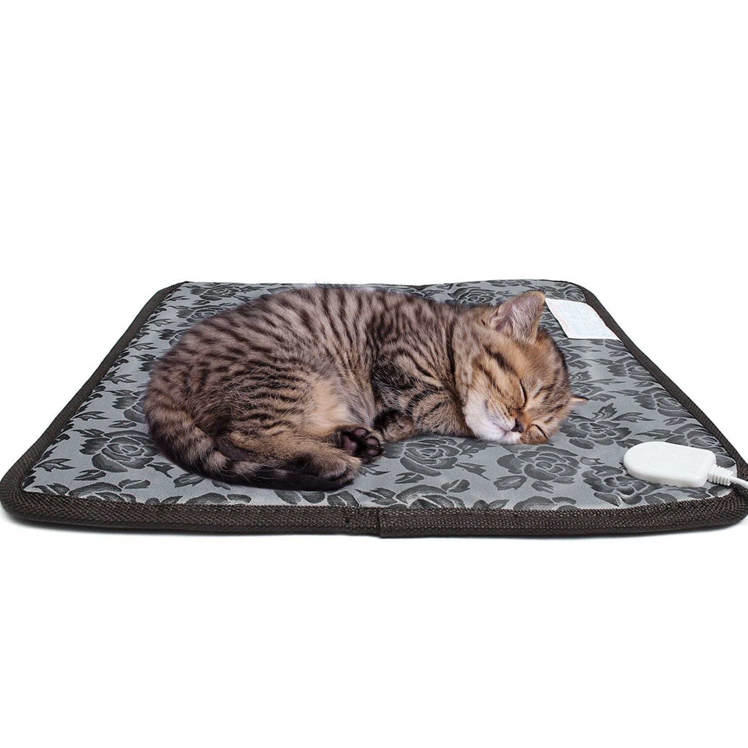 Electric Pet Heating Pad for Dogs & Cats - Waterproof & Adjustable for Indoor Use