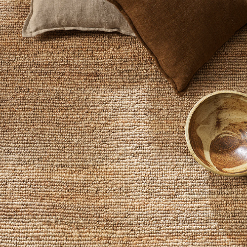 Baya Papeete Jute Floor Rug 250cm x 350cm - Natural Fiber Area Rug for Living Room, Bedroom & Dining Room - Eco-Friendly Home Decor